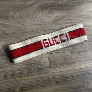 Gucci Elastic Stripe Logo Headband.